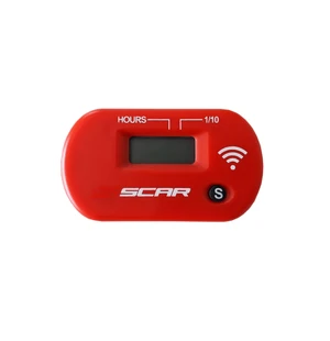 Scar Wireless Hour Meter working by vibrations - Red color kuva