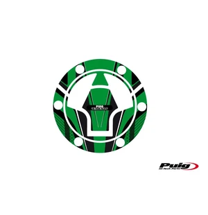 Puig Fuel Cap Cover Mod. Radical Kawasaki C/Green kuva