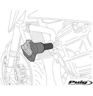 Puig Supports Footpegs Driver Rig/Lef Ducati (C-39) kuva
