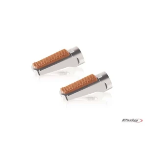 Puig Footpegs Vintage+Rubber Rig/Left C/Silver kuva