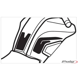 Puig Tank Pad + Side Part Mt-07 Tracer 16-17'C/Carbon kuva