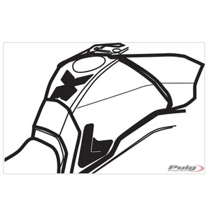 Puig Tank Pad + Side Part Mt-09 Tracer 15-17'C/Carbon kuva