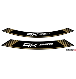 Puig Kit 8 Rim Strips Kymco Ak550 C/Gold kuva