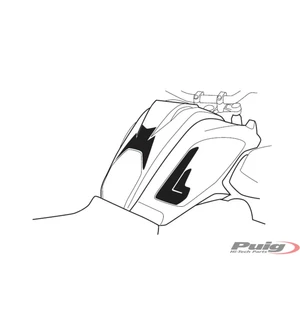 Puig Tank Pad + Side Part Bmw R1200Gs 17' C/Carbon Look kuva