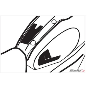 Puig Tank Pad + Side Part Xsr900 16-17'C/Carbon Look kuva