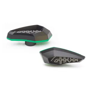 Givi frame sliders green anod alum insert kuva
