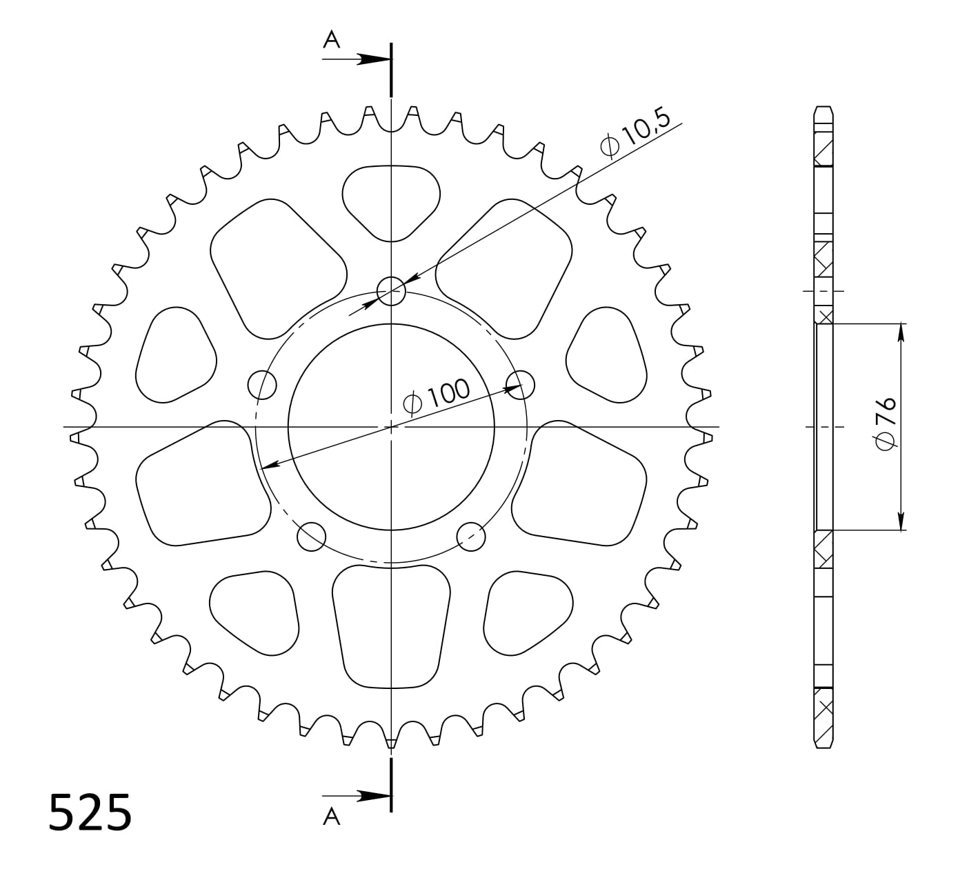 Supersprox Bakdrev Aluminium RAL-7092:45 Svart » Storm Service