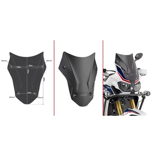 Givi Tuulilasi matala Musta 40x31 cm (h x b) CRF1000L Africa Twin kuva
