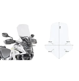 Givi Specific screen transparent 58 x 45 cm (H x W) CB 500 X (19) kuva
