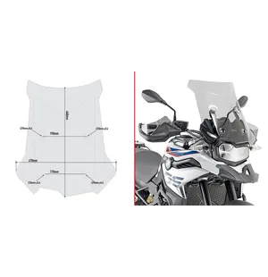Givi Specific screen smoked 44 x 47 cm (H x W) BMW F750GS/F850GS (18-19) kuva