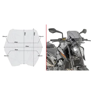 GIVI SPECIFIC SCREEN FUME' KTM kuva