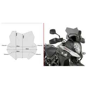 GIVI SPOILER SUZUKI DL650 VSTROM'17 kuva