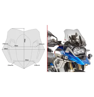 GIVI SPOILER BMW R1200GS '16-17 kuva