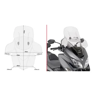 GIVI WINDSCREEN SUZUKI BURGMAN 400 kuva
