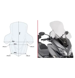 GIVI SPOILER SUZUKI BURGMAN 400 kuva