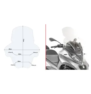 GIVI SPOILER PIAGGIO 350/500 MP3 kuva