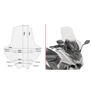 GIVI TRANS.WINDSCREEN KYMCO AK 550 kuva