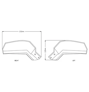 Puig Hand Guards Yamaha Mt-09 Tracer 18'- C/Clear kuva