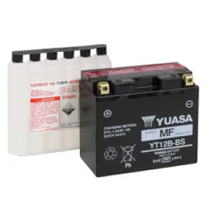 Yuasa Batteri YT12B-BS (CP) Inkl syra (4) image