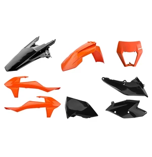 Polisport kit enduro w/ mask EXC/EXCF (17-19) Orange/black (1) kuva