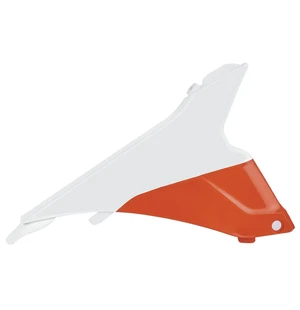 Polisport airbox cover KTM SX/SXF/XC/XCF 13-15 white/orange oem (10) kuva
