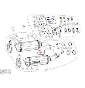 Akrapovic Ljuddämpare Höger CA Z1000 2014-2020 image