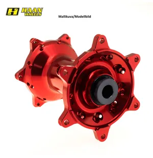 Haan napa CR125/250-CRF250/450 95- punainen etu kuva