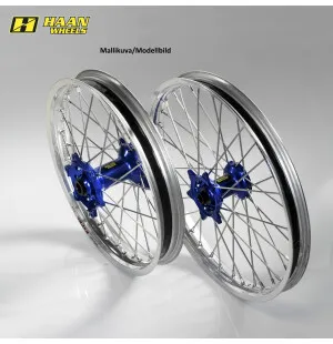 Haan wheel SX&SXF&EXC MODELS 95-15 17-5,00 SILVER RIM/BLUE HUB kuva