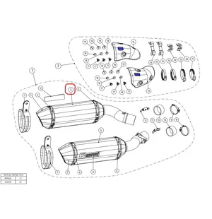 Akrapovic Ljuddämpare Vänster CA Z1000 2014-2020 image