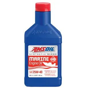Amsoil 25W-40 Synthetic-Blend Marine Engine Oil 946ml kuva