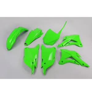 UFO Muovisarja 5-osainen Musta KX85 OEM 2021 14-21 kuva